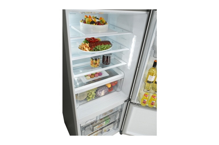 LG 450L Bottom Mount Refrigerator with 4 Star Energy Rating, GN-W450USL