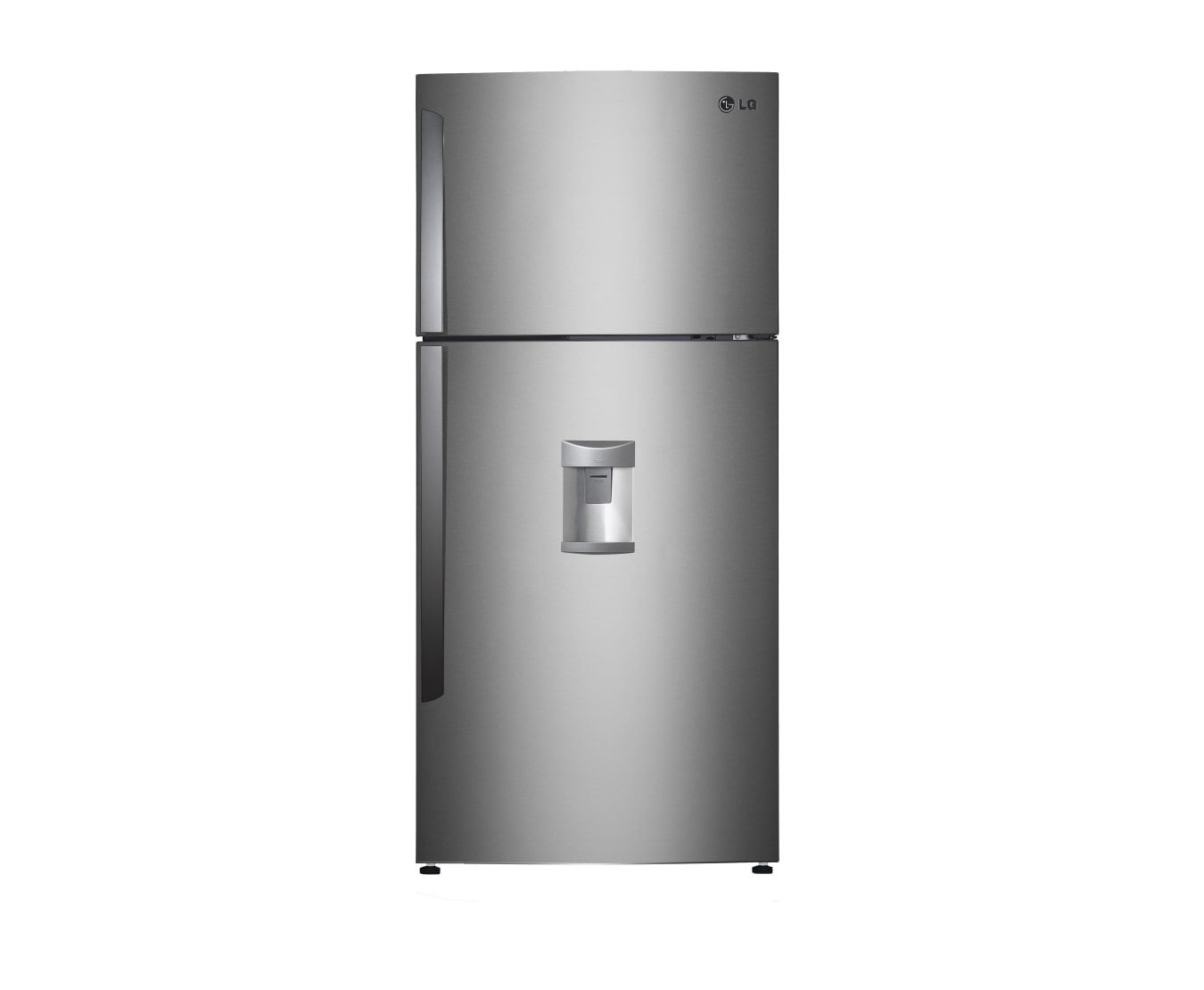 Front view of 515L Top Mount Refrigerator with Water Dispenser and Inverter Compressor GN-W515GSL