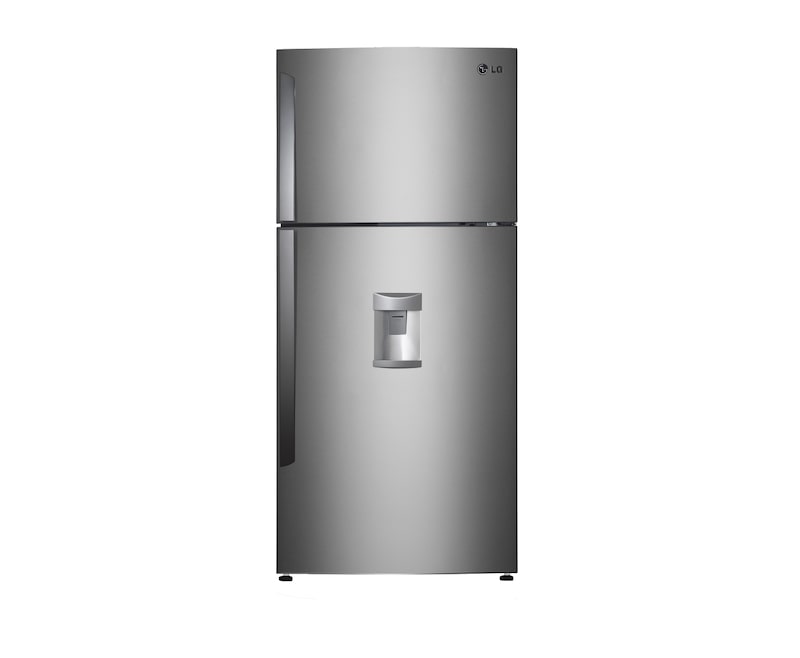 Front view of 515L Top Mount Refrigerator with Water Dispenser and Inverter Compressor GN-W515GSL