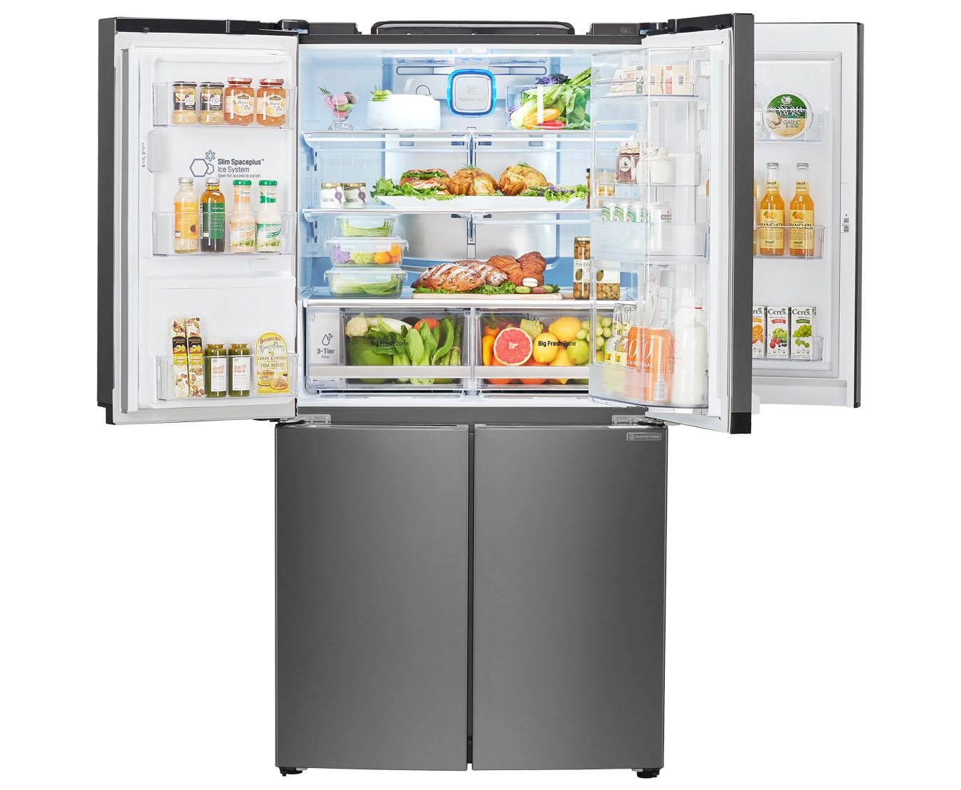 LG 906L Door-In-Door® French Door Fridge With Triple Filtered Ice & Water, GP-5D906BSL