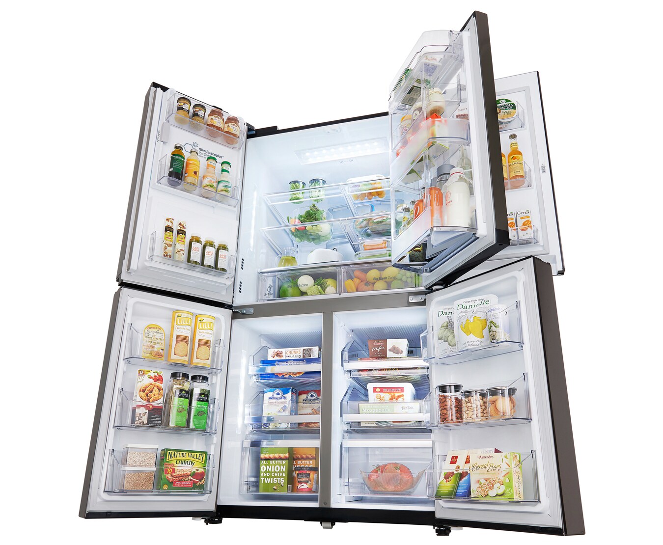 LG 906L Door-In-Door® French Door Fridge With Triple Filtered Ice & Water, GP-5D906BSL