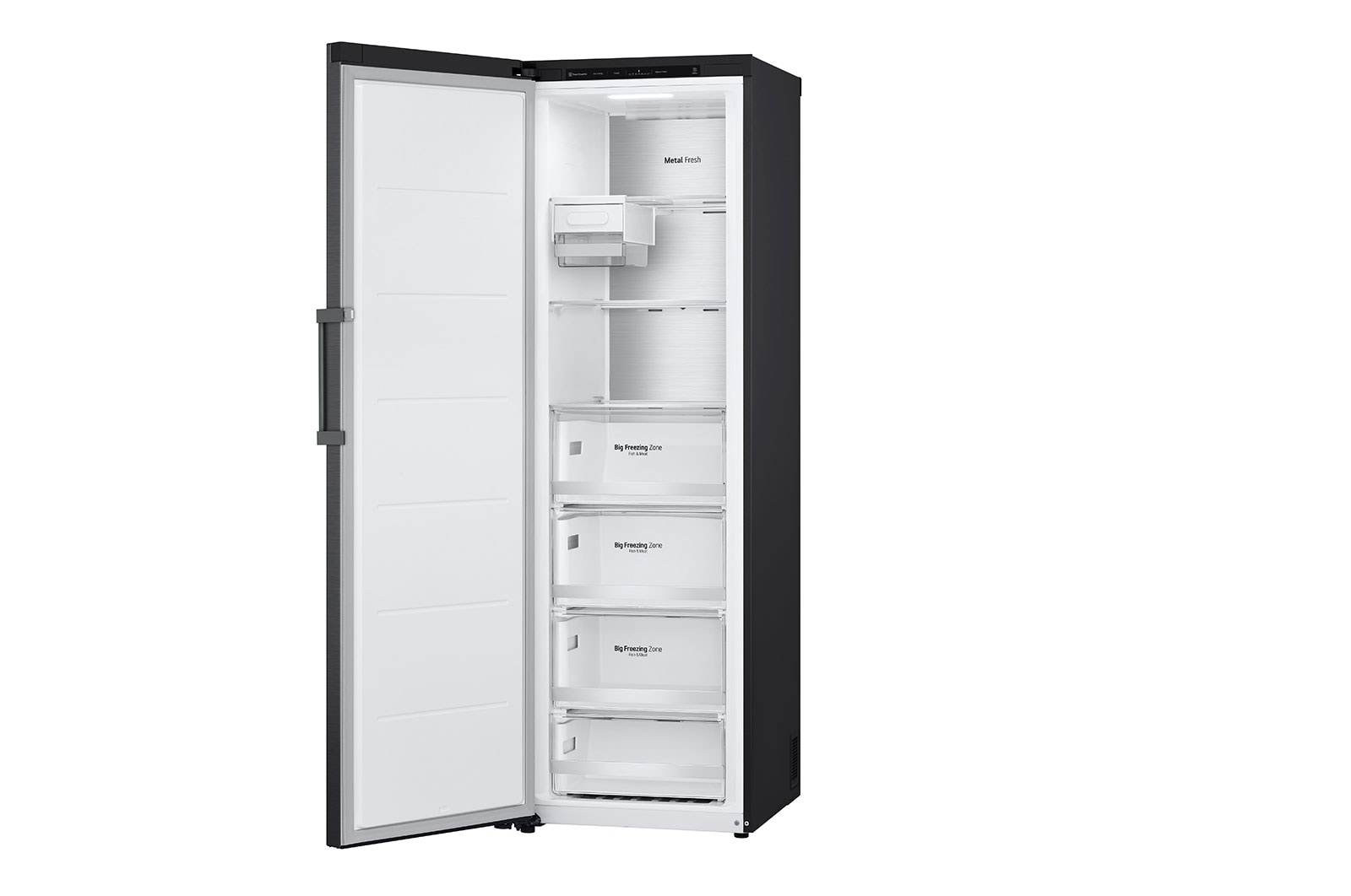 LG 324L Pigeon Pair Freezer - Matte Black Finish, GP-F324MBL