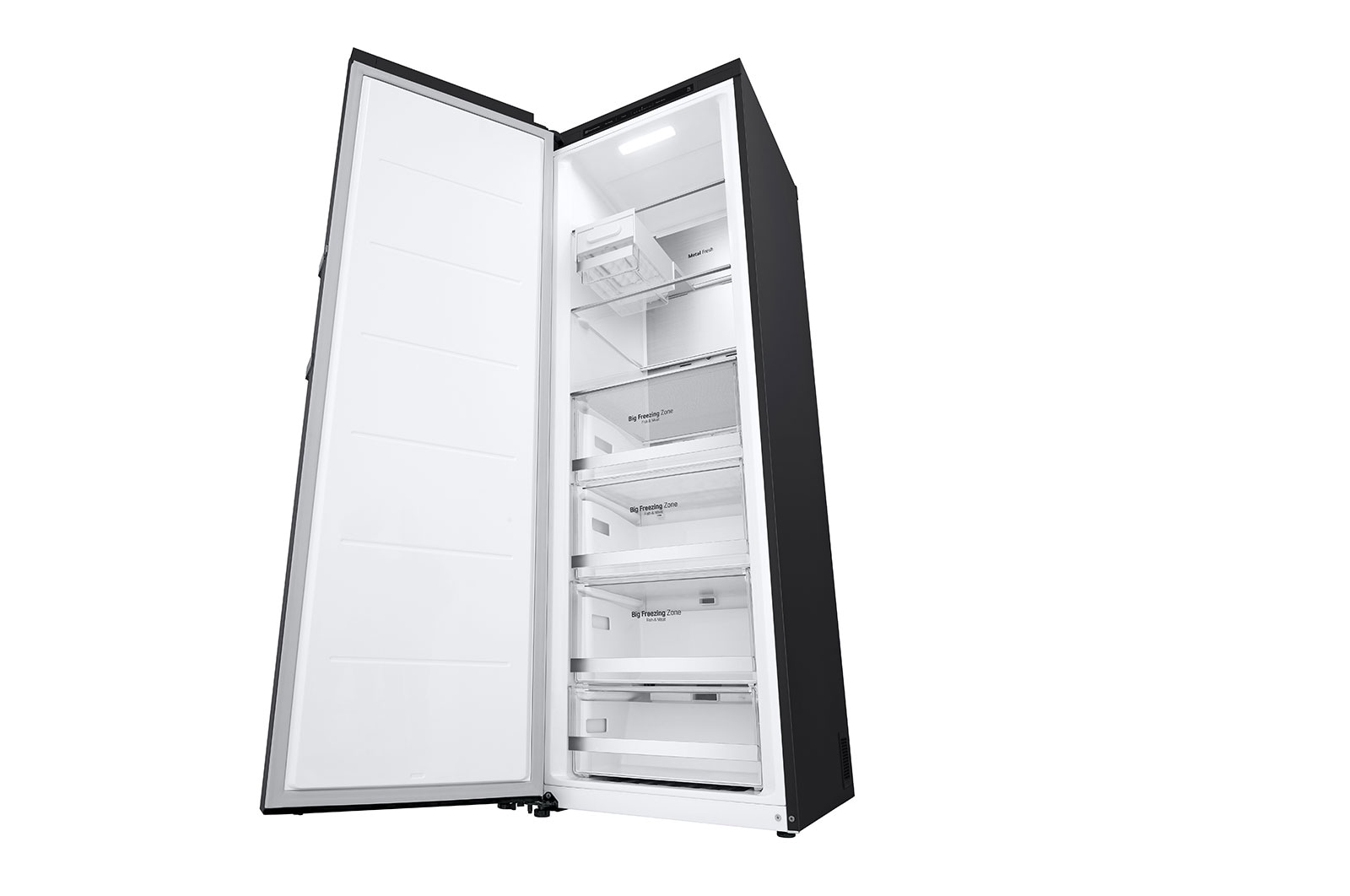 LG 324L Pigeon Pair Freezer - Matte Black Finish, GP-F324MBL