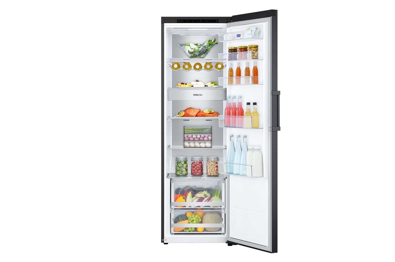 LG 386L Pigeon Pair Fridge - Matte Black Finish, GP-R386MBL