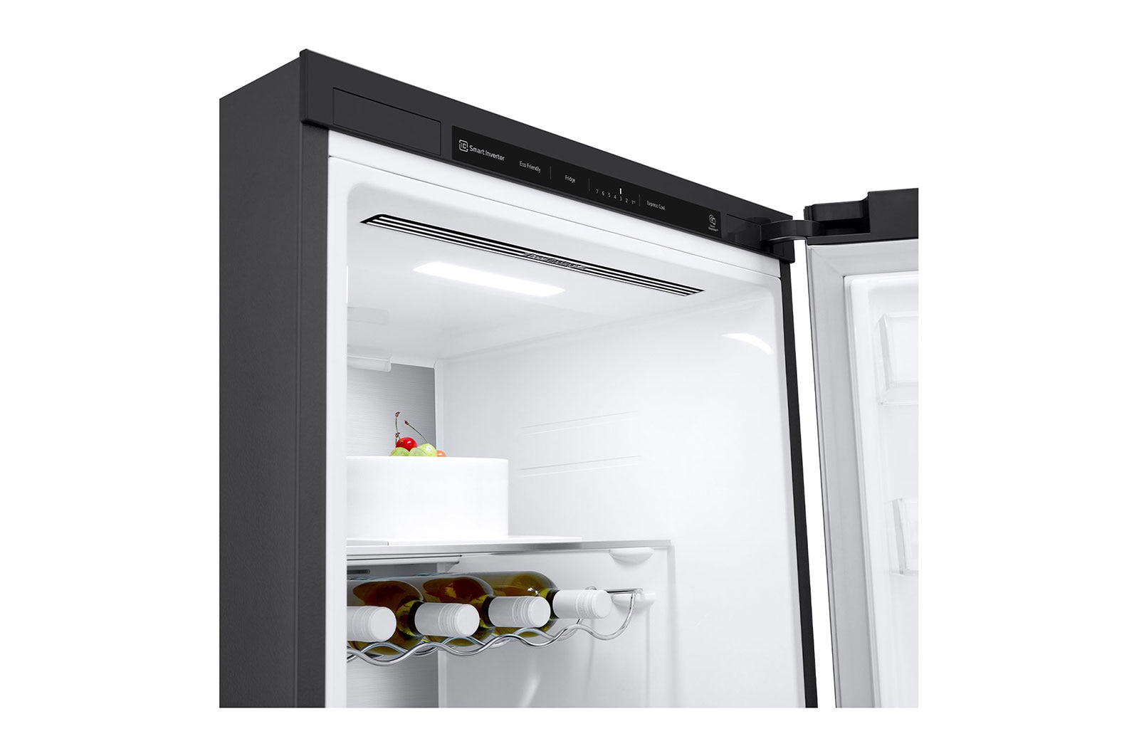 LG 386L Pigeon Pair Fridge - Matte Black Finish, GP-R386MBL