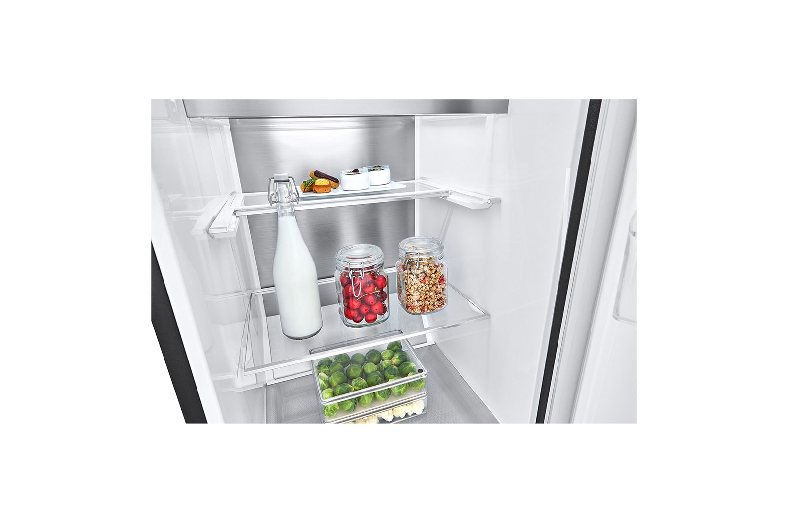 LG 386L Pigeon Pair Fridge - Matte Black Finish, GP-R386MBL