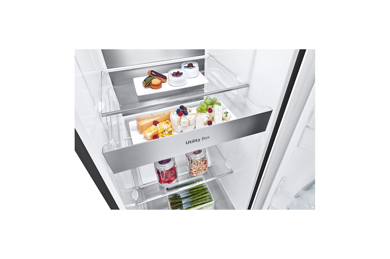 LG 386L Pigeon Pair Fridge - Matte Black Finish, GP-R386MBL