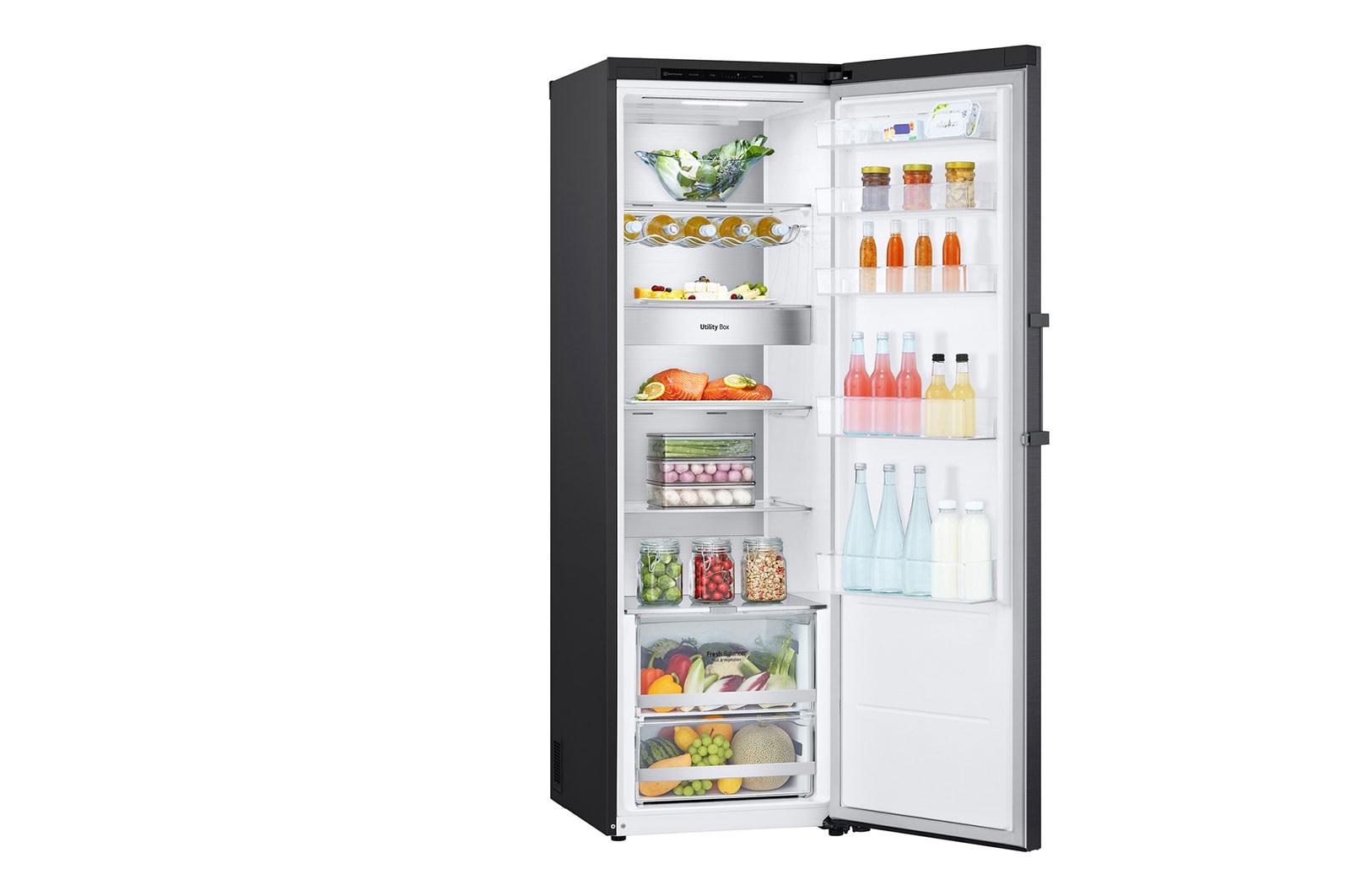 LG 386L Pigeon Pair Fridge - Matte Black Finish, GP-R386MBL