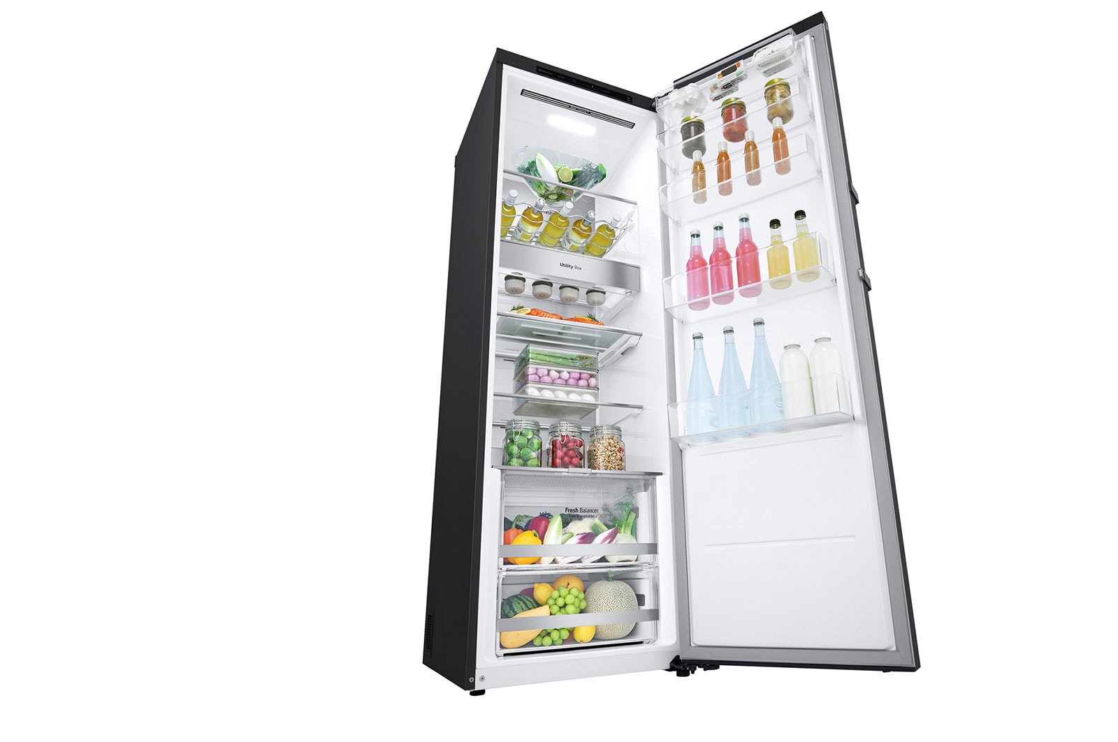 LG 386L Pigeon Pair Fridge - Matte Black Finish, GP-R386MBL