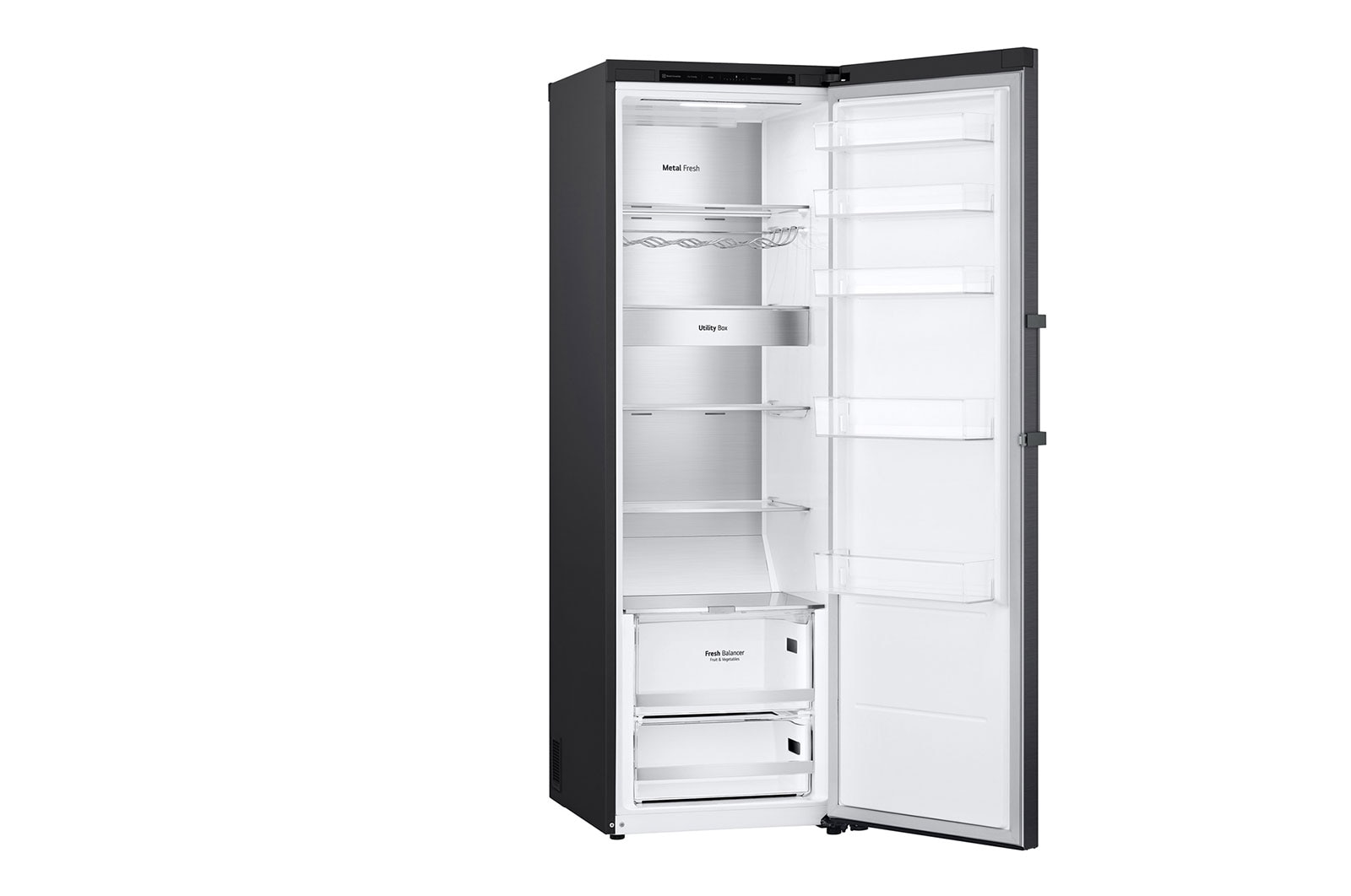 LG 386L Pigeon Pair Fridge - Matte Black Finish, GP-R386MBL