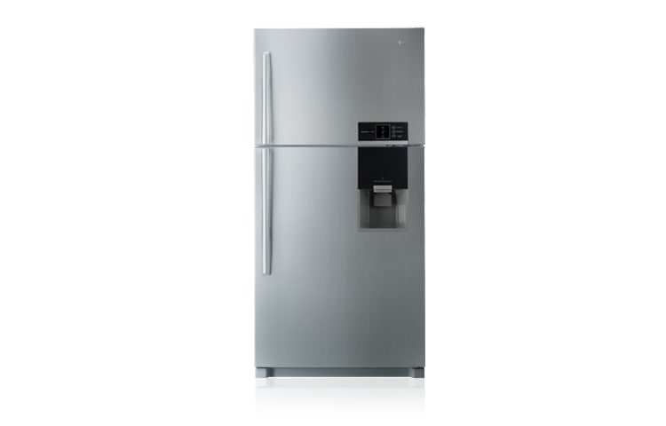 Front view of 564L Illuminar Top Mount Refrigerator with Water Dispenser GR-559FSDR