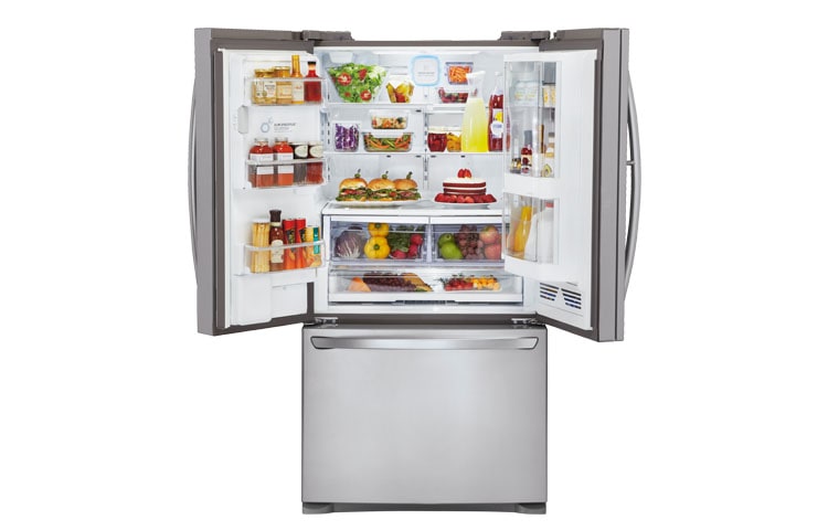 LG 907L 3 Door French Door Refrigerator with Door-In-Door™, GR-D907SL