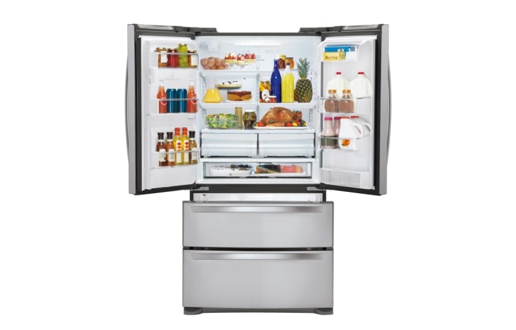 LG 610L 4 Door French Fridge with Slim Indoor Ice & Water, GR-L219CSL