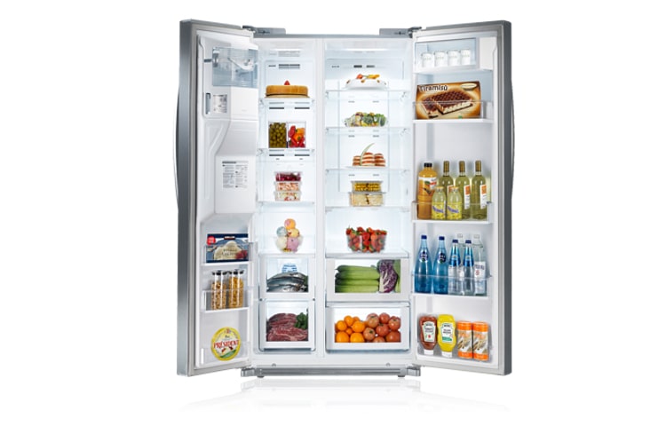 LG 693L Platinum Side by Side Refrigerator with Ice and Water Dispenser, GR-L247DPSL