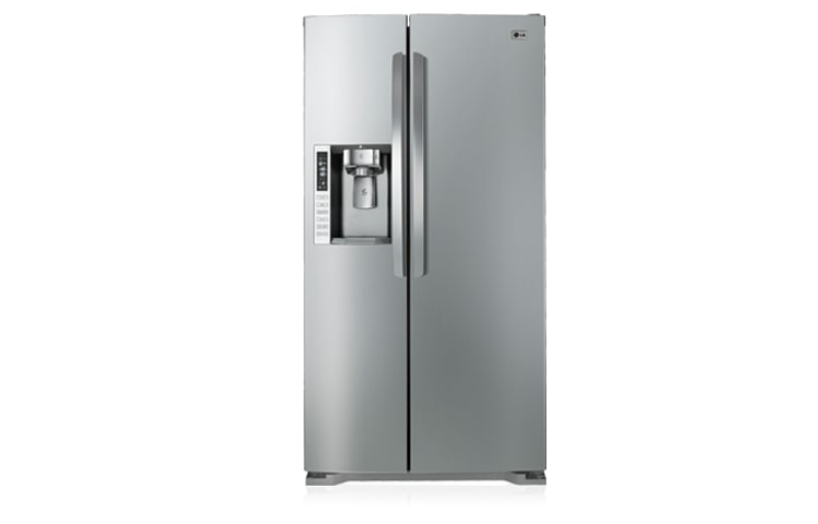 Front view of 693L Stainless Steel Side by Side with In-Door Ice Maker and a Vacuum Sealed Drawer GR-L247STSL
