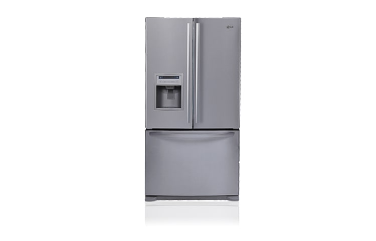 Front view of 704 litre 2 Door French Door Fridge with Ice & Water In Door GR-L258DS