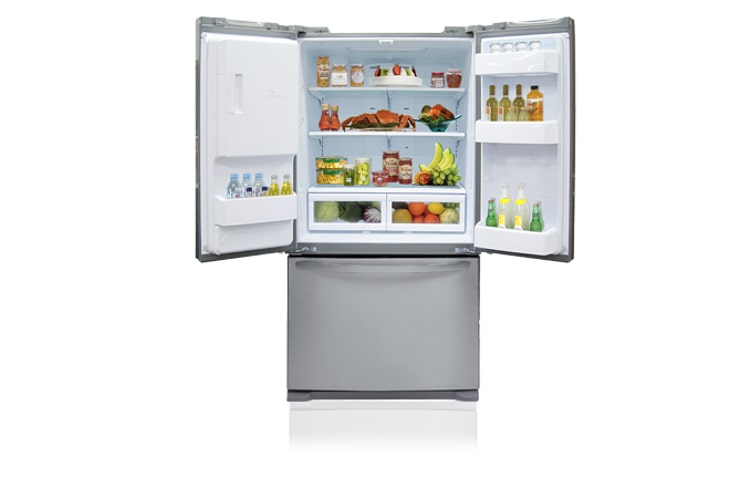 LG 704 litre 2 Door French Door Fridge with Ice & Water In Door, GR-L258DS