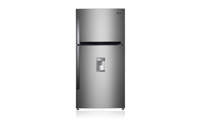Front view of 601L Top Mount Refrigerator with Water Dispenser and Inverter Compressor GR-W600GSL