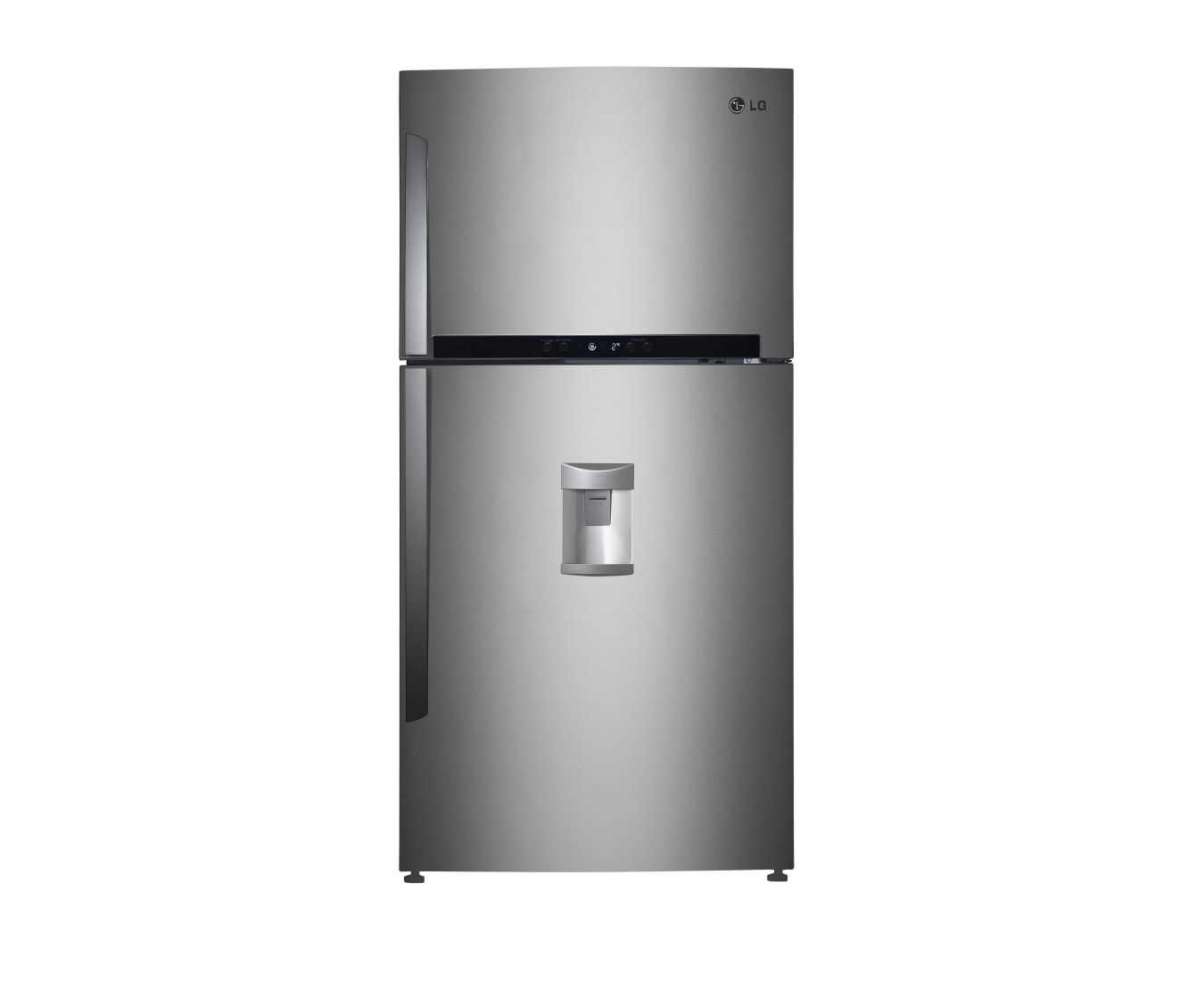 Front view of 601L Top Mount Refrigerator with Water Dispenser and Inverter Compressor GR-W600GSL
