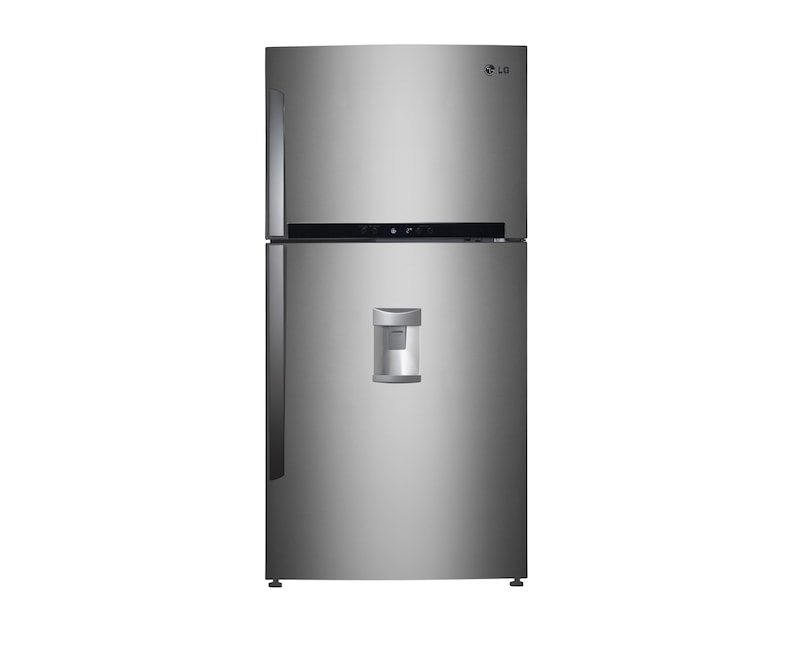 Front view of 601L Top Mount Refrigerator with Water Dispenser and Inverter Compressor GR-W600GSL