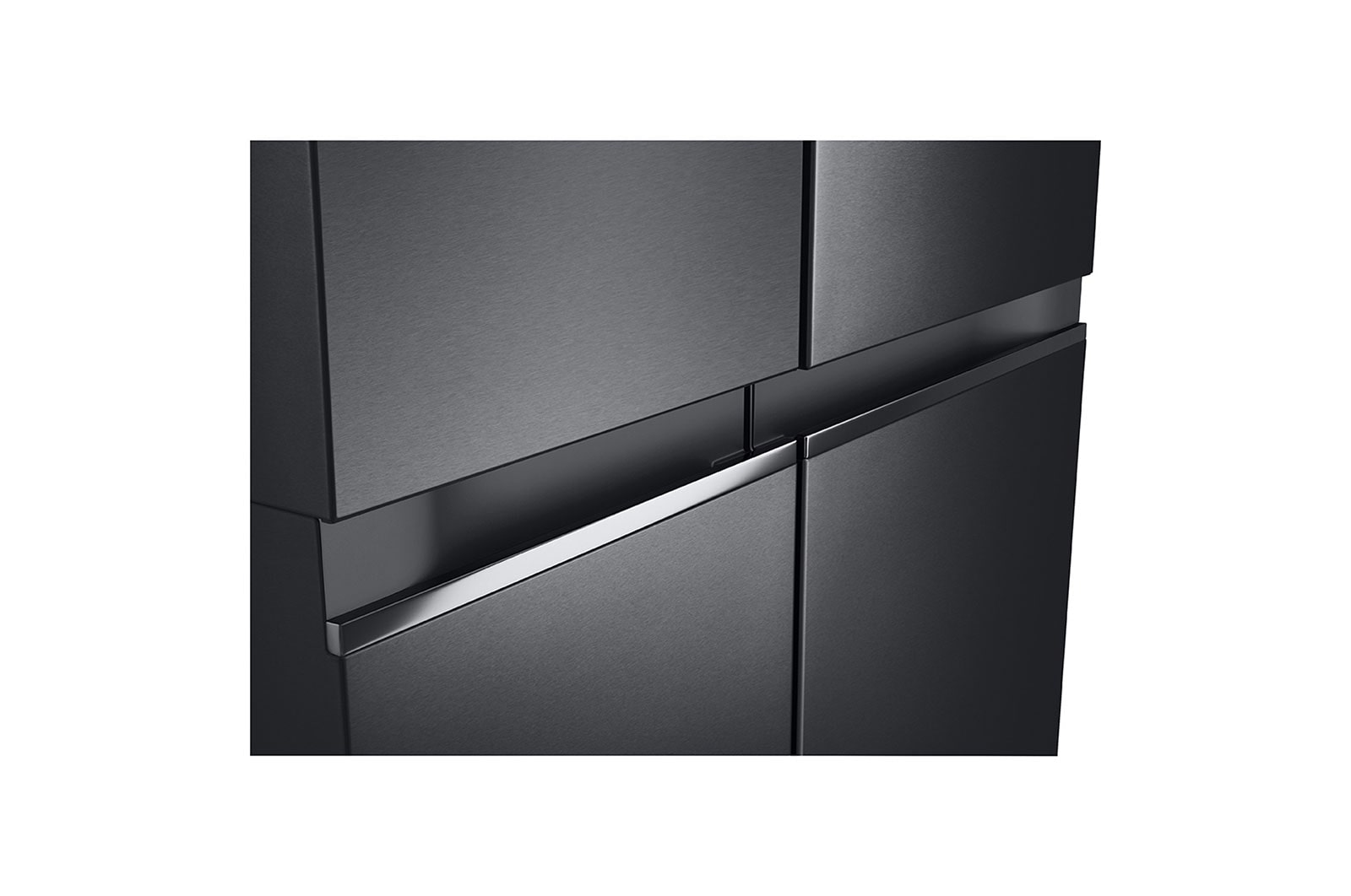 LG 655L Side by Side Fridge in Matte Black Finish, GS-B655MBL