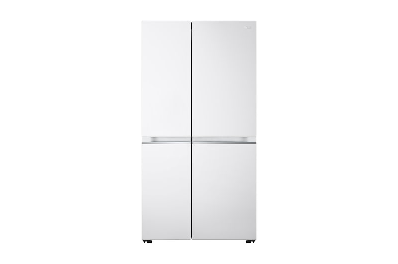 Front view of 655L Side by Side Fridge in White Finish GS-B655WL