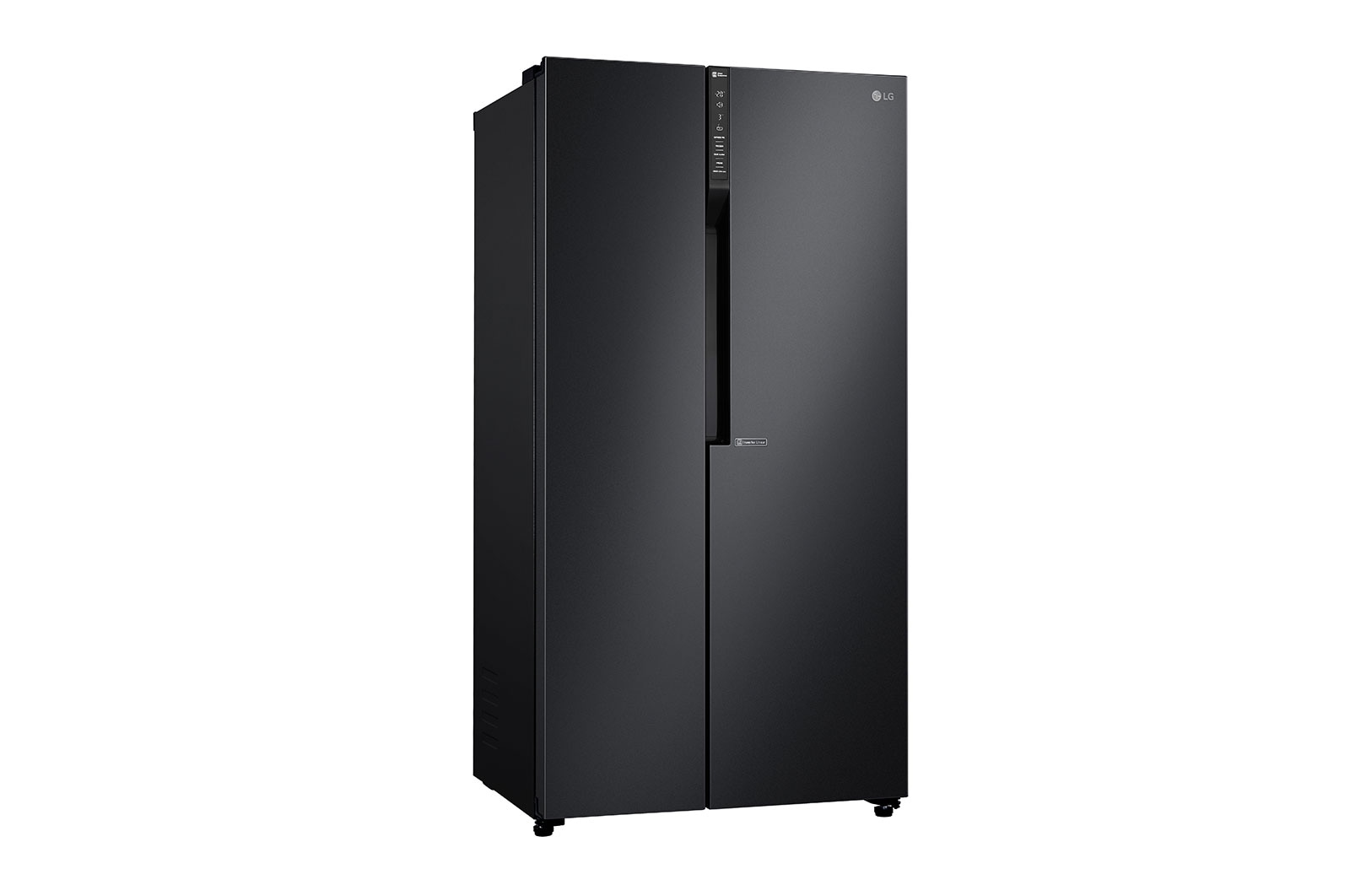 LG 626L Flat Door Side by Side Fridge, in Matte Black Finish, GS-B680MBL