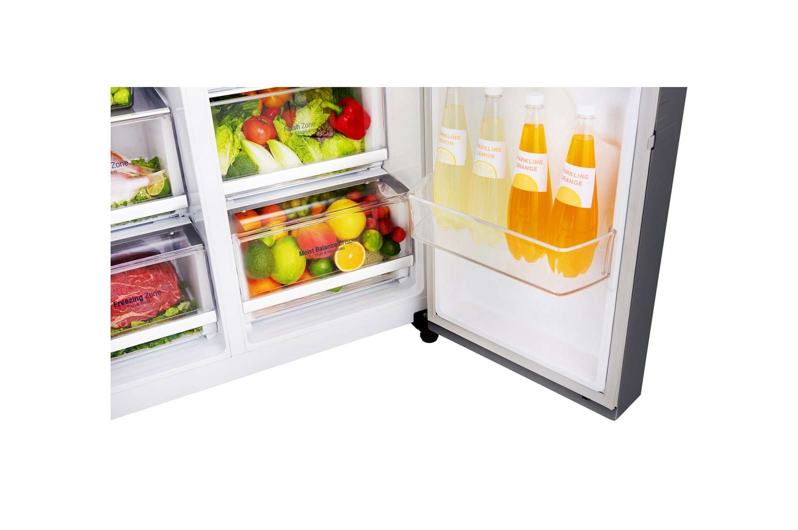 LG 642L Side by Side Fridge With 3 Star Energy Rating, GS-B680PL