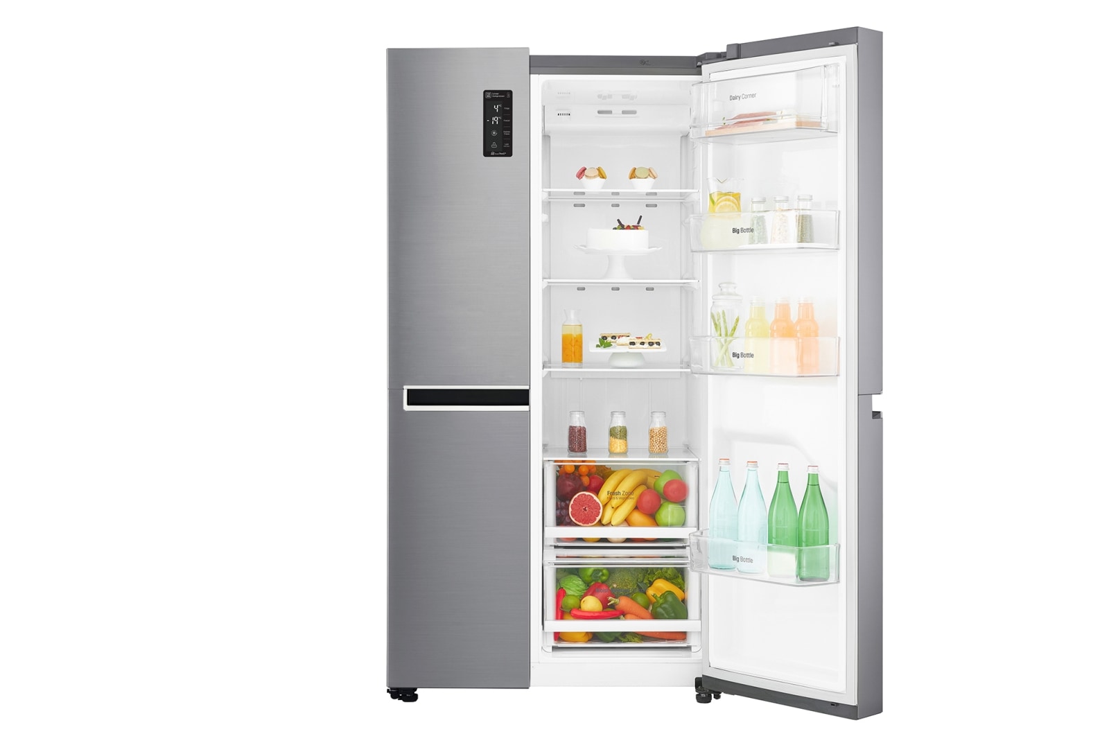 LG 642L Side by Side Fridge With 3 Star Energy Rating, GS-B680PL