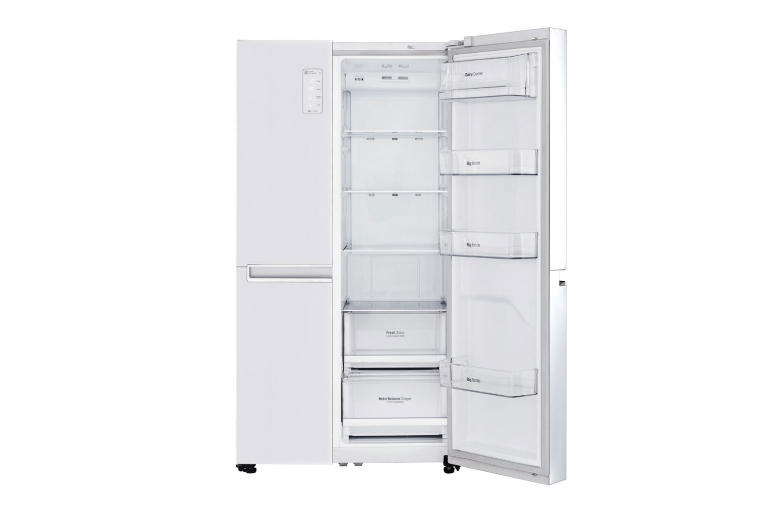 LG 642L Side by Side Fridge With 3 Star Energy Rating, GS-B680WL