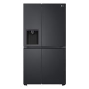 Front view of 635L Side by Side Fridge with Craft Ice™ GS-D600MBLC