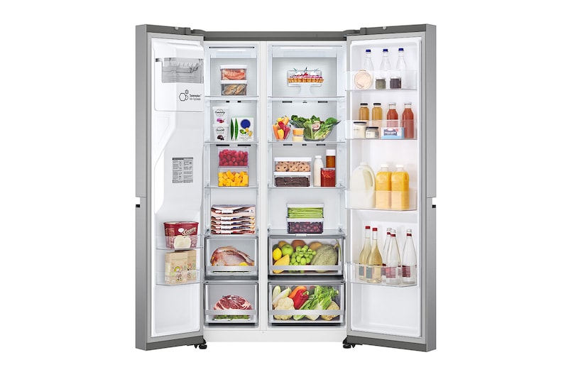 LG 635L Side by Side Fridge with Craft Ice™, GS-D600PLC