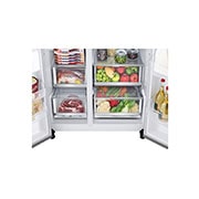 LG 635L Side by Side Fridge with Craft Ice™ , GS-D600PLC