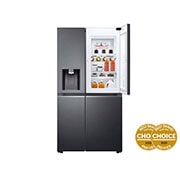 LG 635L Side by Side Fridge with Craft Ice™ , GS-D635MBLC