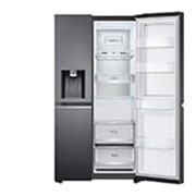 LG 635L Side by Side Fridge with Craft Ice™ , GS-D635MBLC