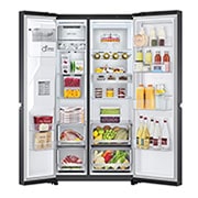 LG 635L Side by Side Fridge with Craft Ice™ , GS-D635MBLC