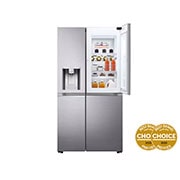 LG 635L Side by Side Fridge in Stainless Finish, GS-D635PLC