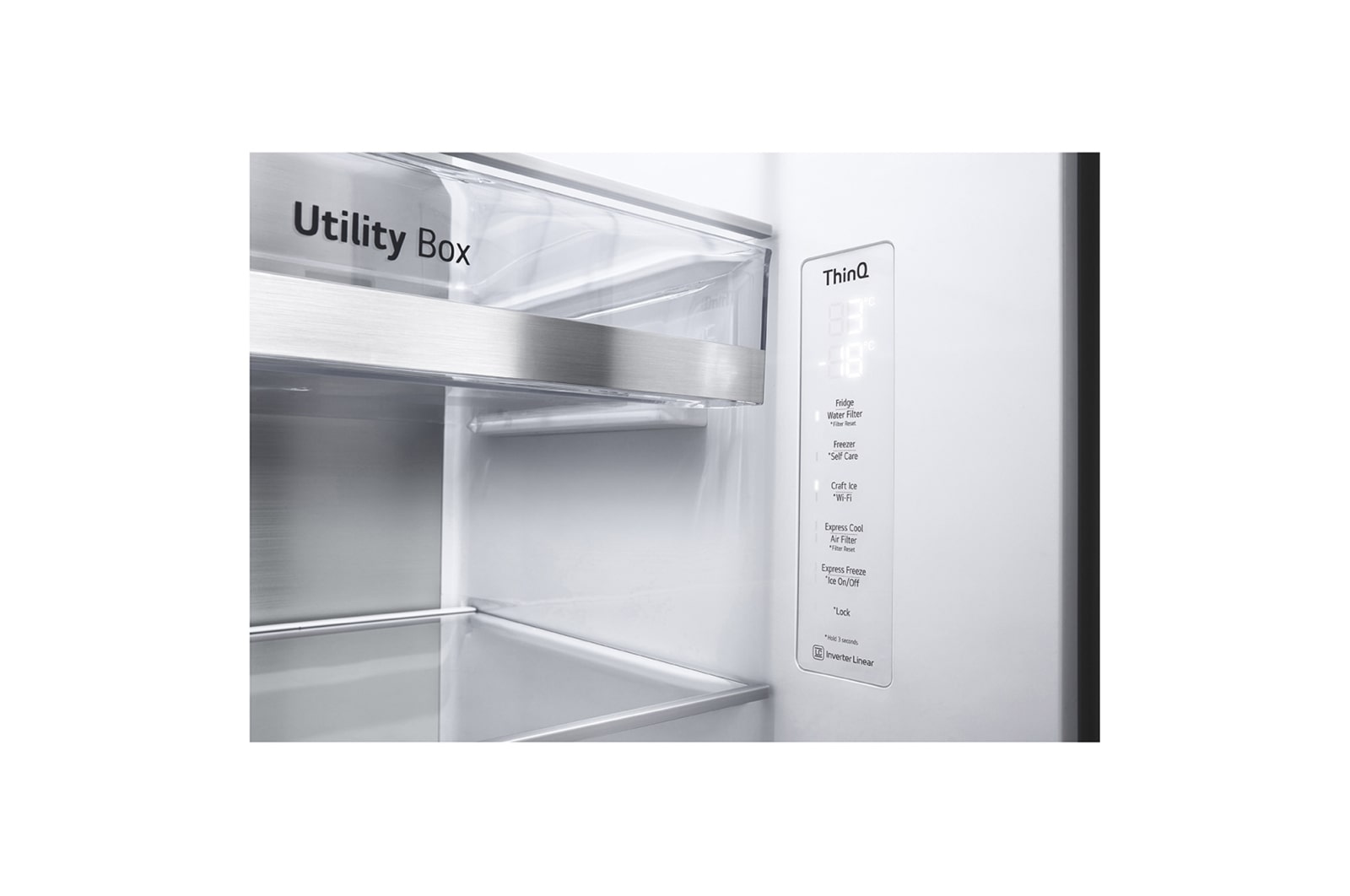 LG 635L Side by Side Fridge in Stainless Finish, GS-D635PLC