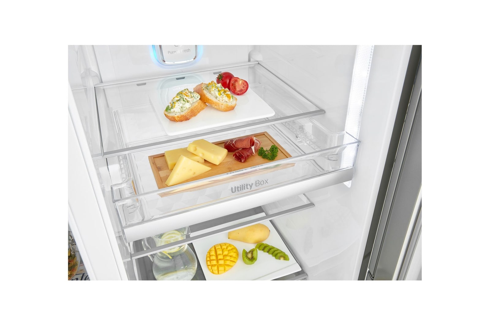 LG 625L Side by Side Fridge with Door-in-Door®, GS-D665PL