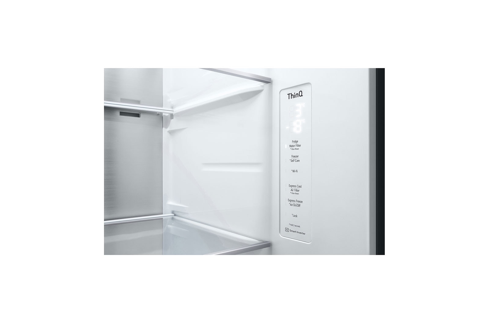 LG 635L Side by Side Fridge - Plumbed, GS-L600MBL