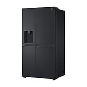 LG 635L Side by Side Fridge with Ice & Water Dispenser, GS-L600MBL