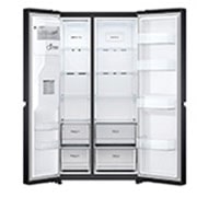 LG 635L Side by Side Fridge with Door-in-Door® , GS-L635MBL