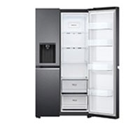 LG 635L Side by Side Fridge with Door-in-Door® , GS-L635MBL