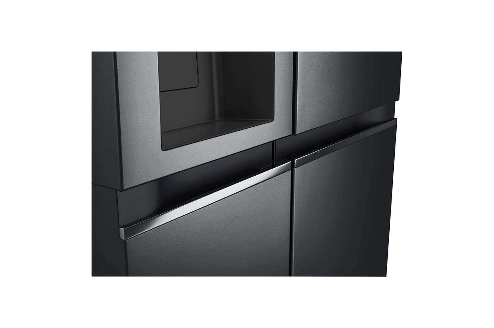 LG 635L Side by Side Fridge with Door-in-Door® , GS-L635MBL