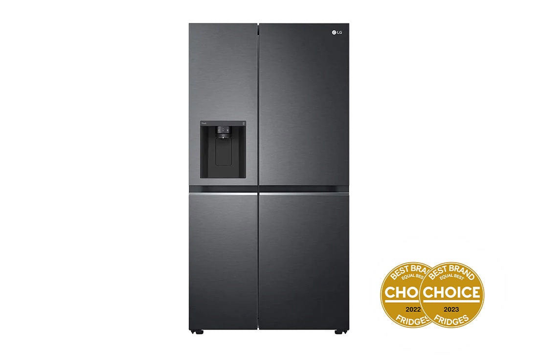 LG 635L Side by Side Fridge with Door-in-Door® , GS-L635MBL