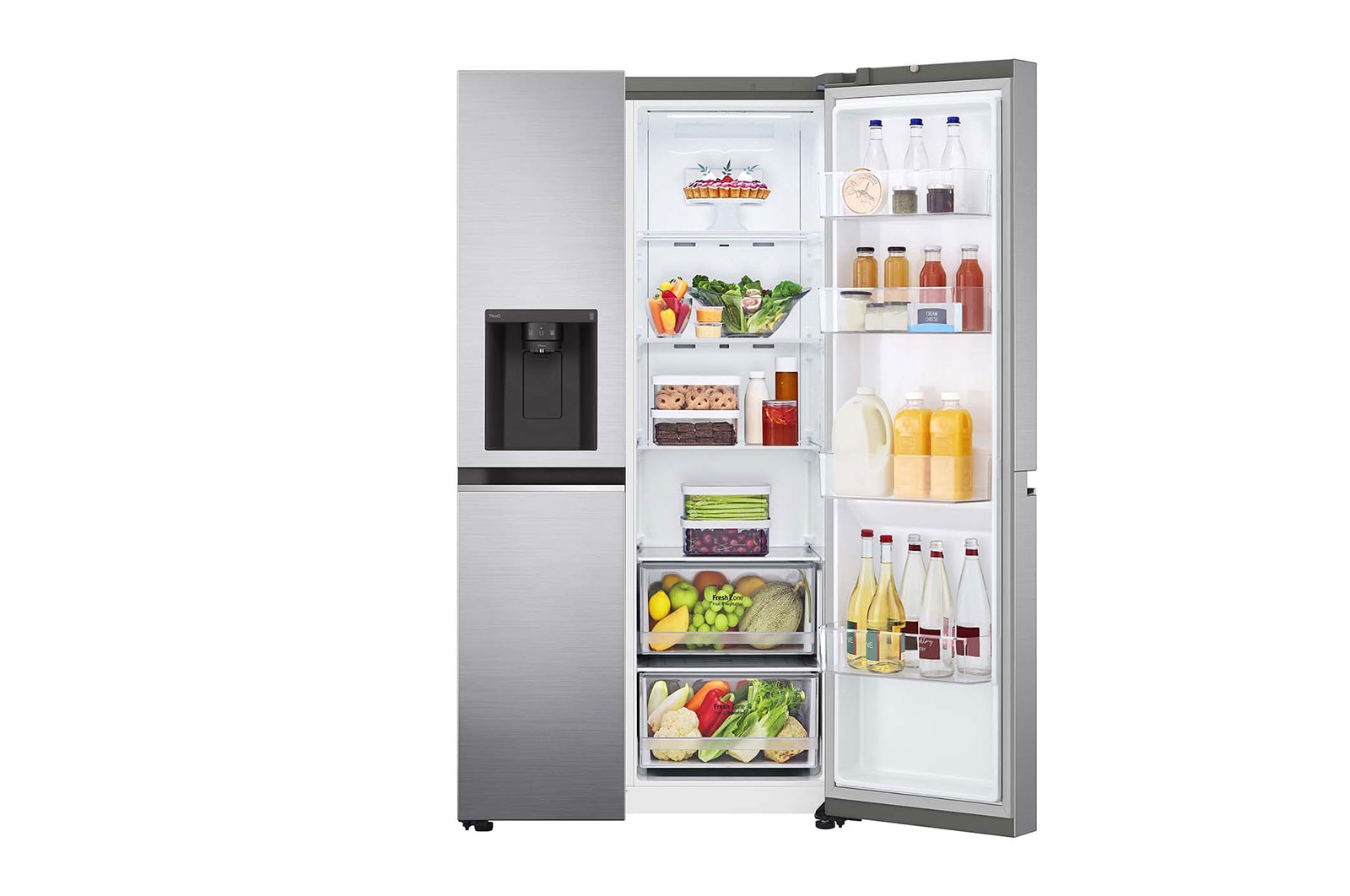 LG 635L Side by Side Fridge with Door-in-Door®, GS-L635PL