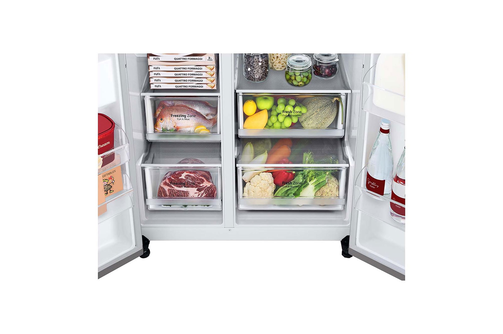 LG 635L Side by Side Fridge with Door-in-Door®, GS-L635PL