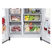 LG 635L Side by Side Fridge with Door-in-Door®, GS-L635PL