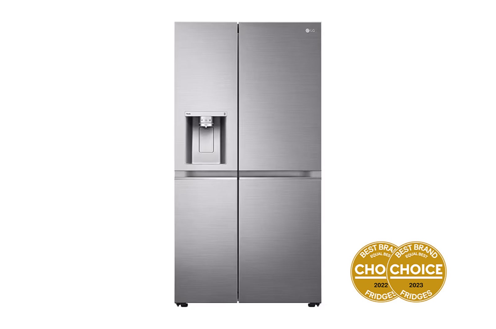 LG 635L Side by Side Fridge in Stainless Finish, GS-L635PLF