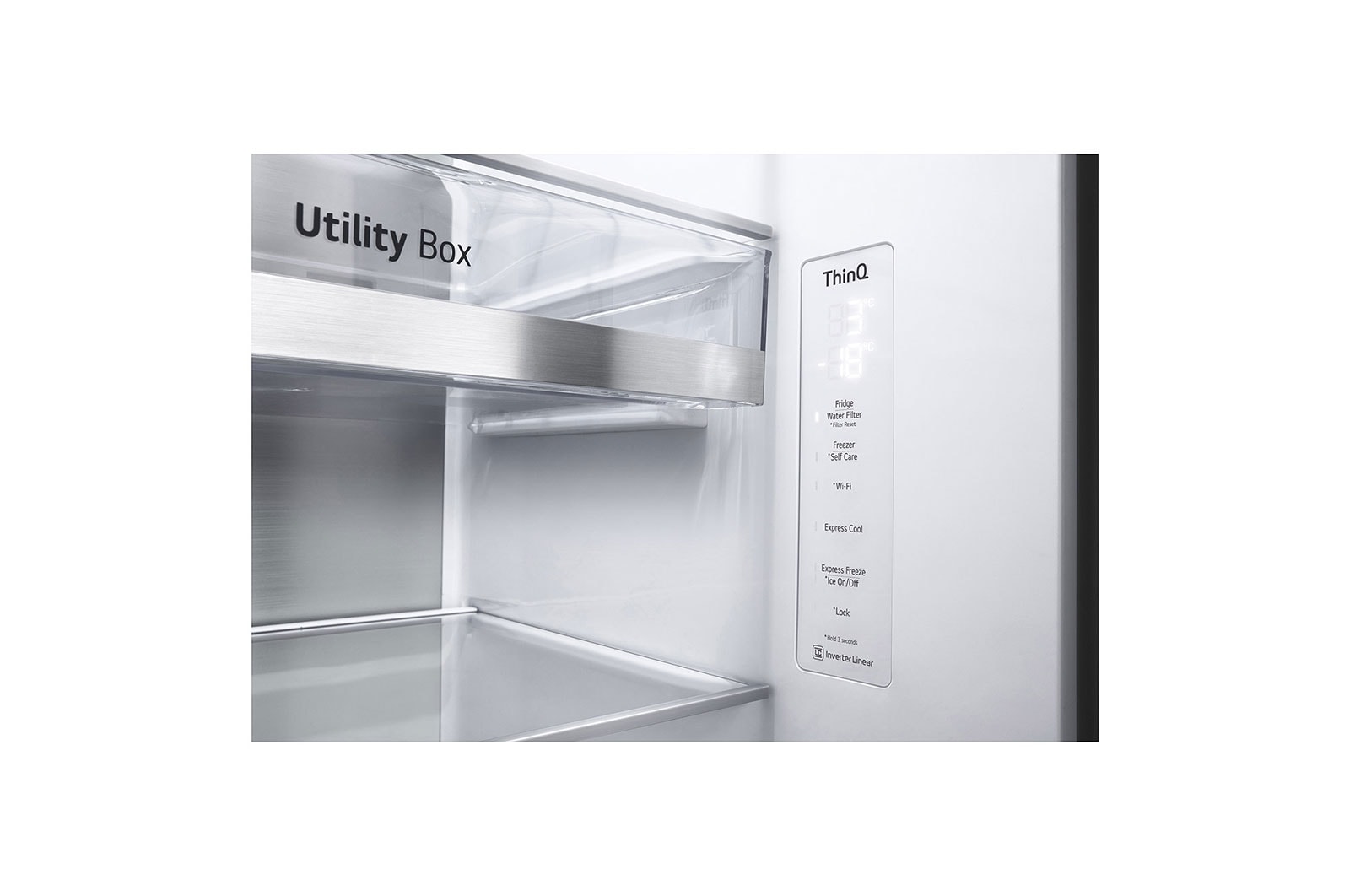 LG 635L Side by Side Fridge in Stainless Finish, GS-L635PLF